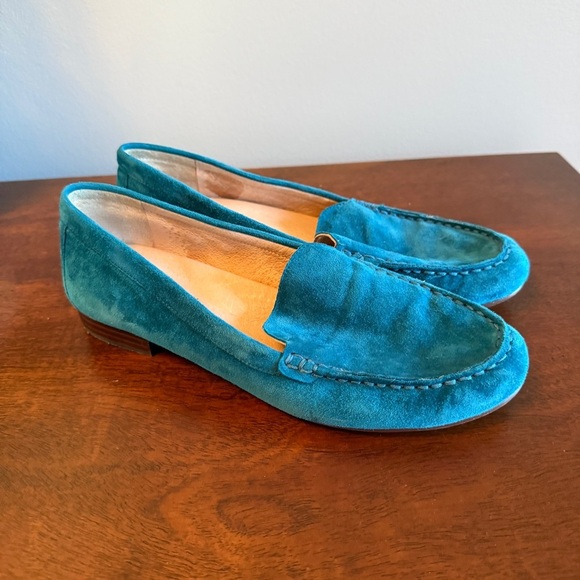 Antonio Melani Women’s Leather Loafers – Turquoise – Size 6.5 - Picture 2 of 5